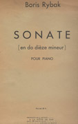 Sonate (en do dièze mineur), B. Rybak, A la flûte de pan, 1940
